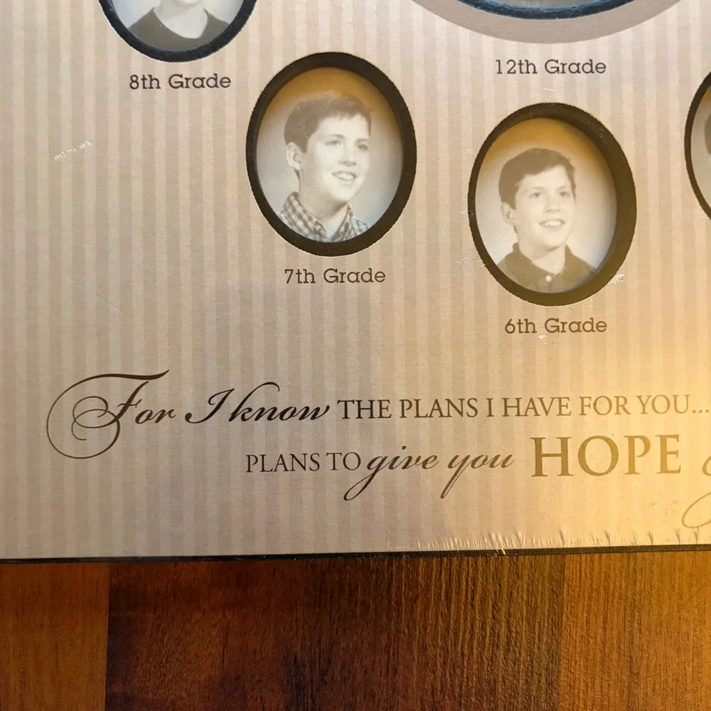 Graham Dunn School Photo Frame 13 Opening Bible Verse Jeremiah 2911‎ Made in USA